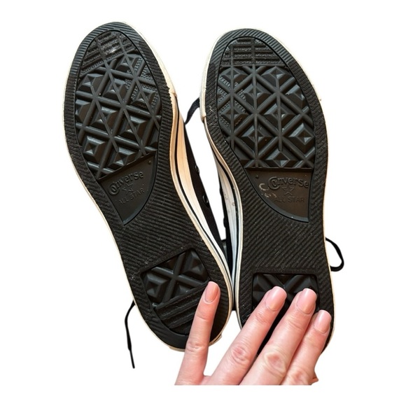 Converse Women's Black Glitter Sneakers Womens Size 9 - Picture 6 of 7